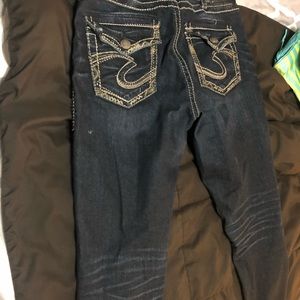 Women’s silver jeans